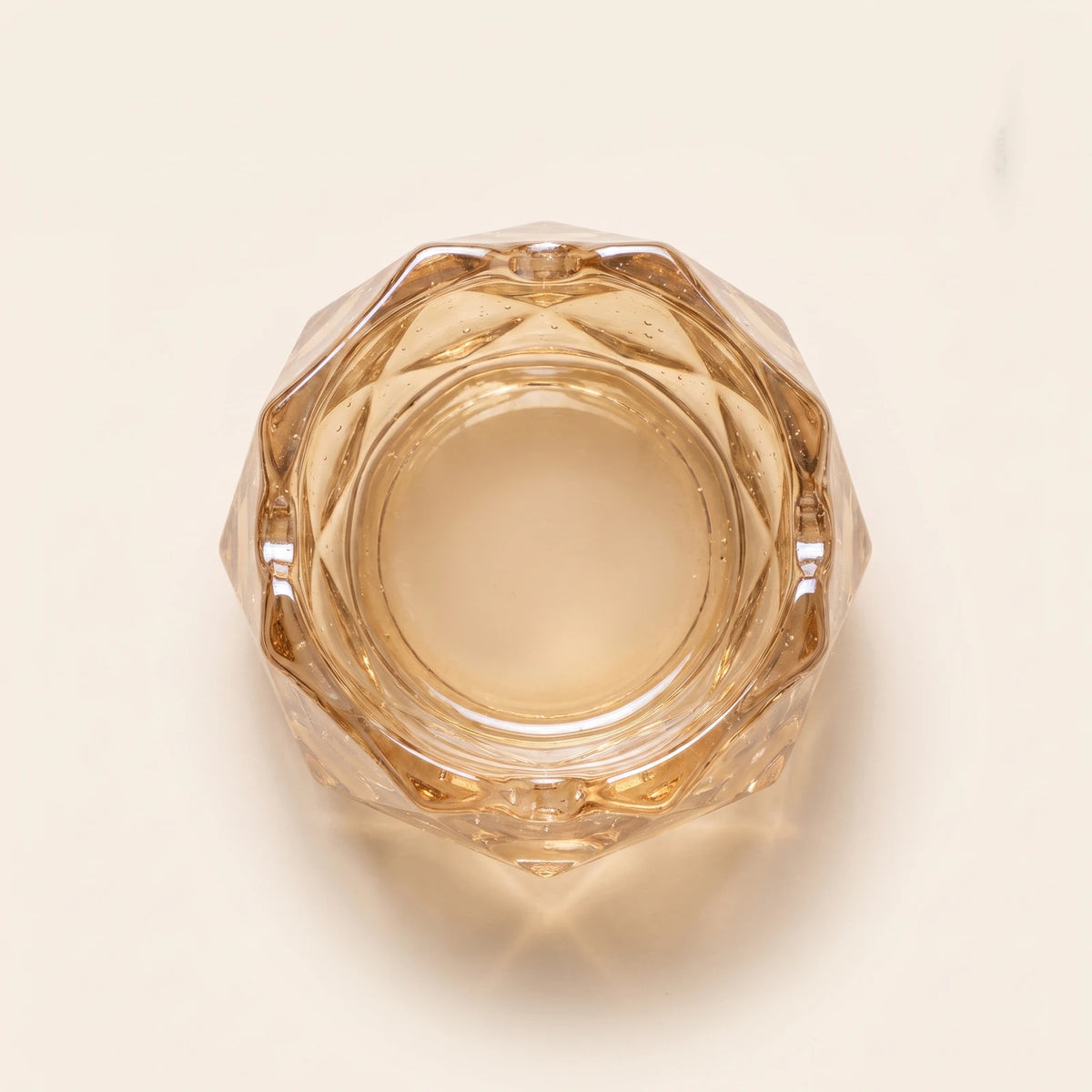 Bowl — Amber ashtray, top view