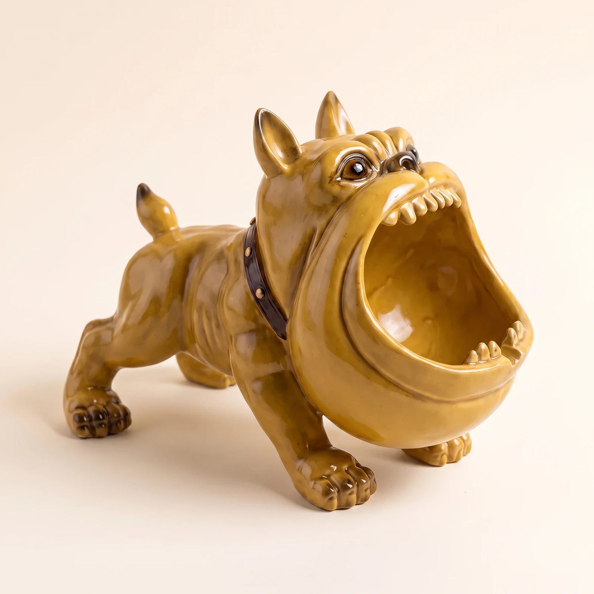 Guard — Tan ashtray, three-quarter view
