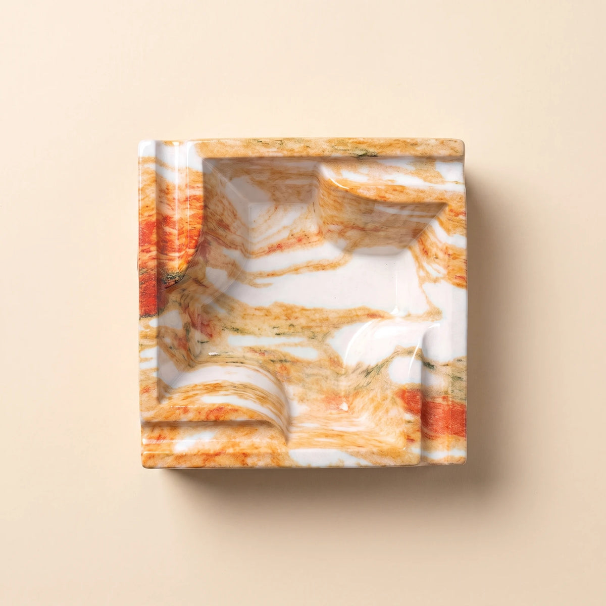 Lava ashtray, top view