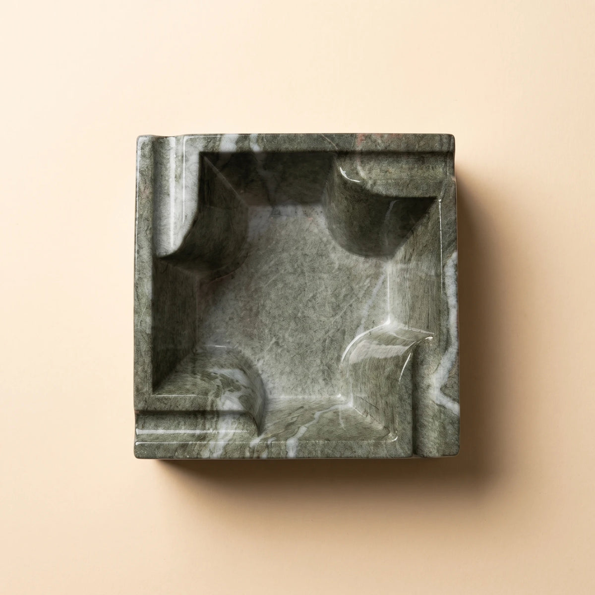 Moss ashtray, top view