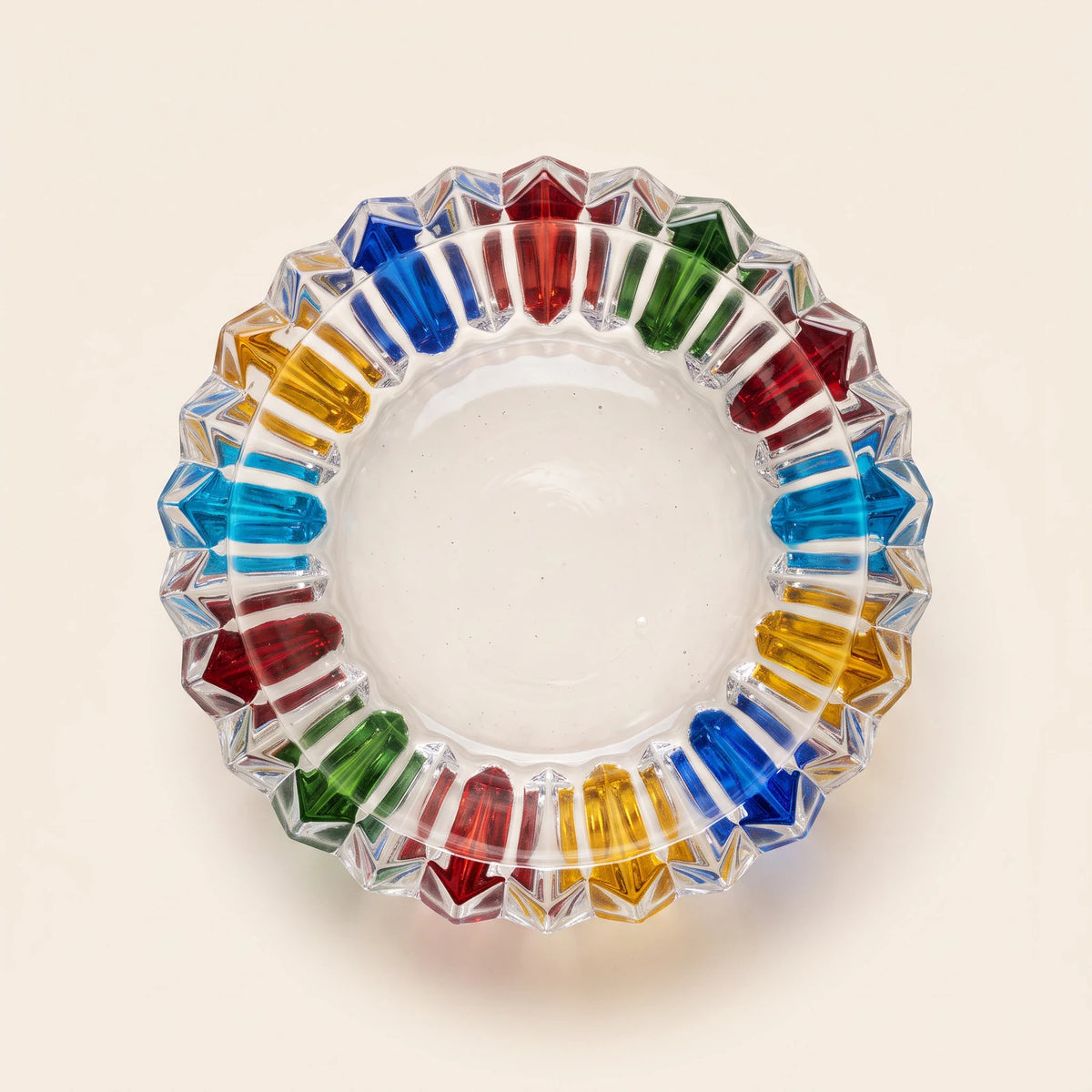 Rainbow ashtray, top view
