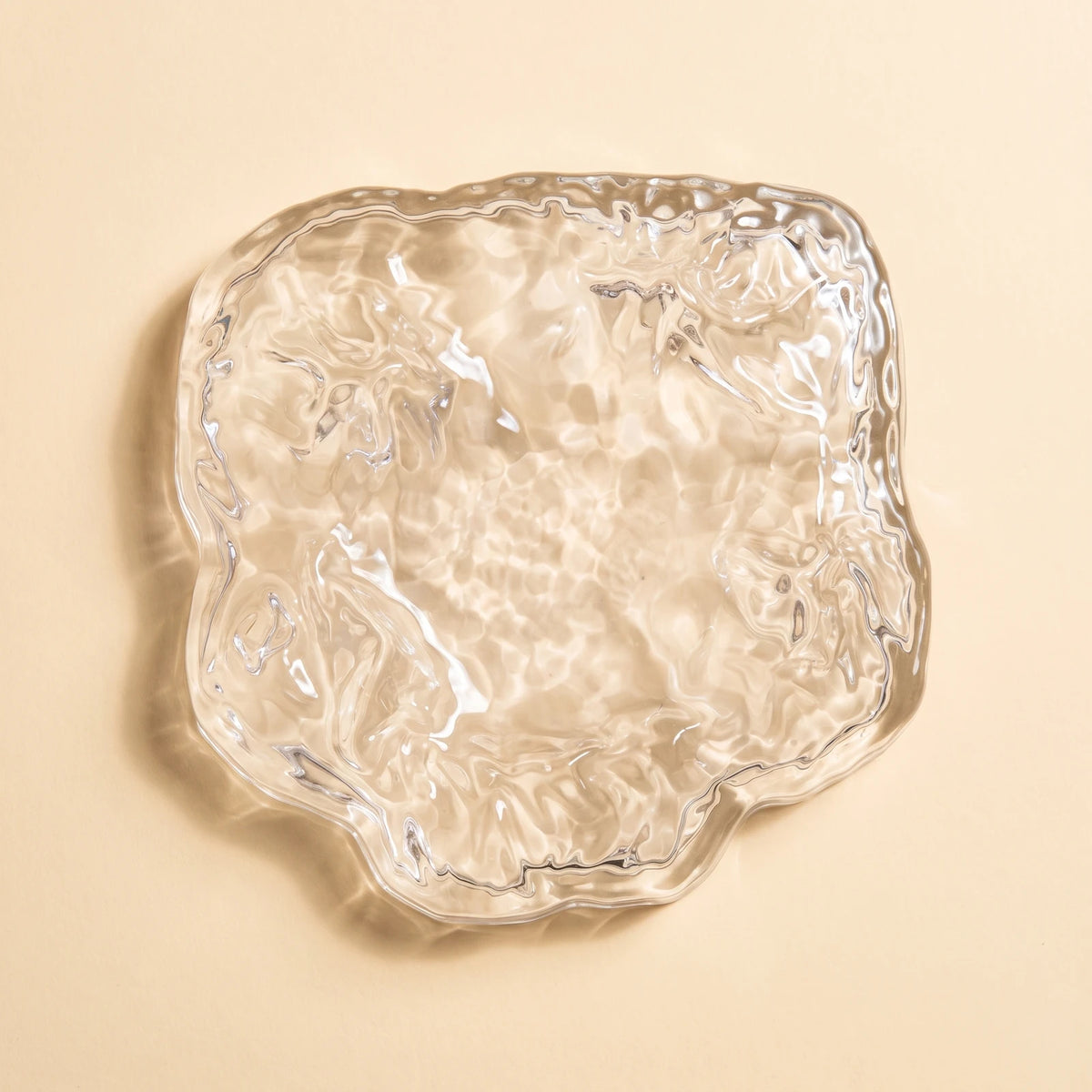 Slab — Clear ashtray, top view