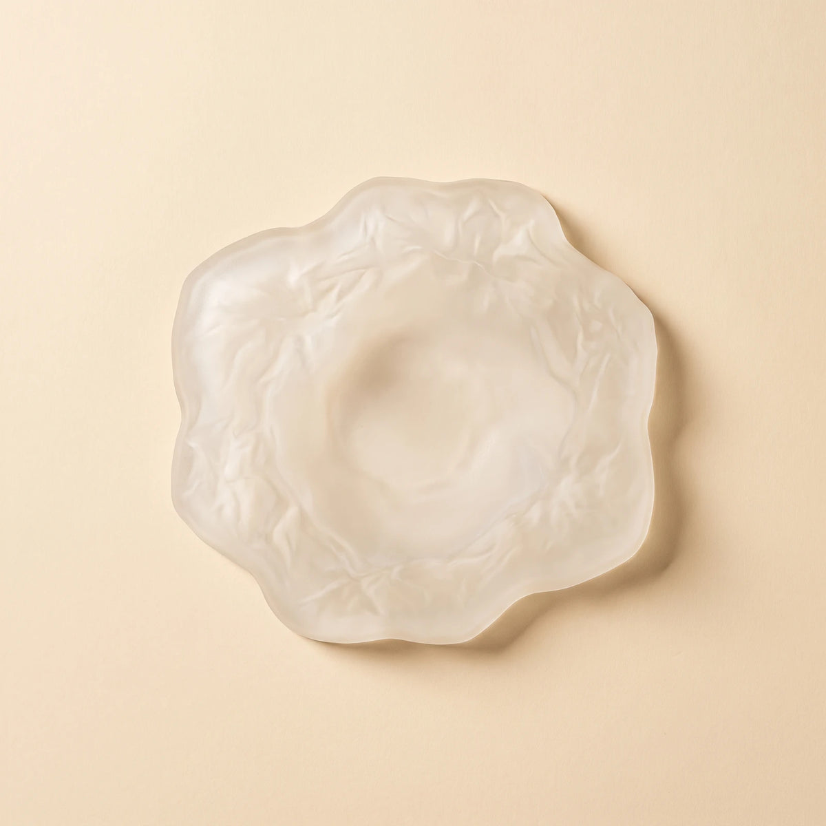 Slab — Frosted ashtray, top view